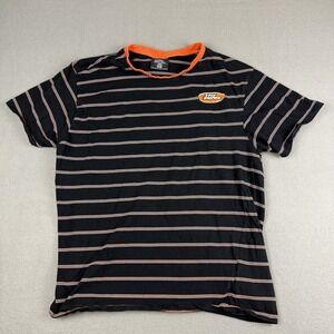 Vintage 90s No Fear Striped Shirt‎ Made in USA Surfer Skater Style Men's Size L